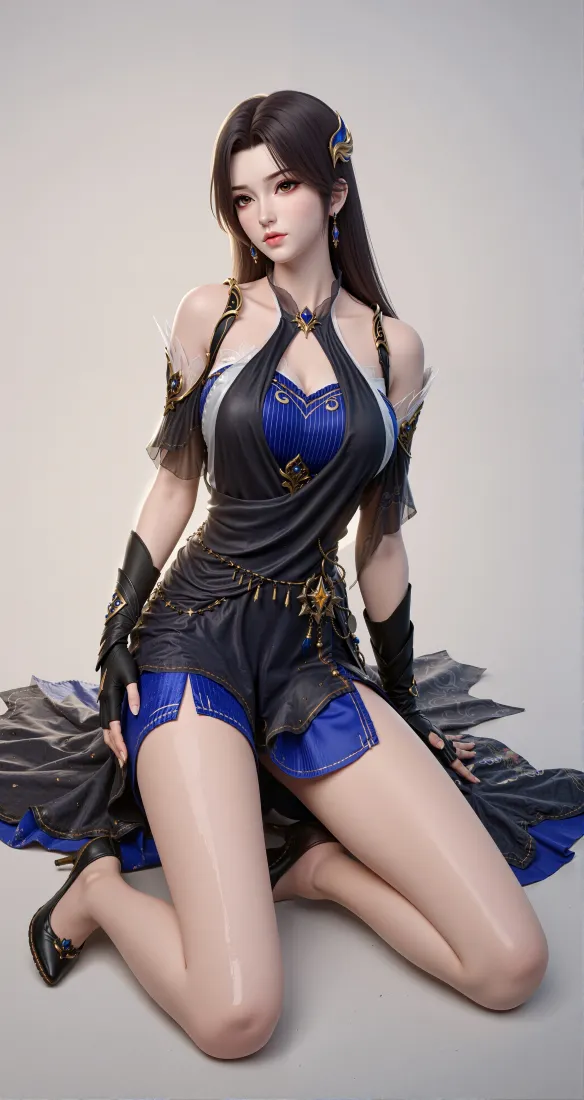 斗破苍穹曹颖手机壁纸｜蓝黑古风 - 玄幻动漫角色「哲风壁纸」