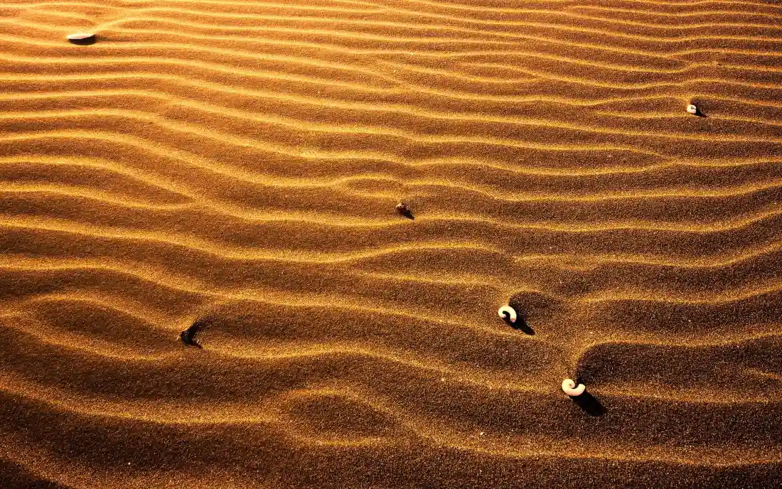 3k沙漠壁纸｜沙丘背景图片 - 石子波纹纹理「哲风壁纸」