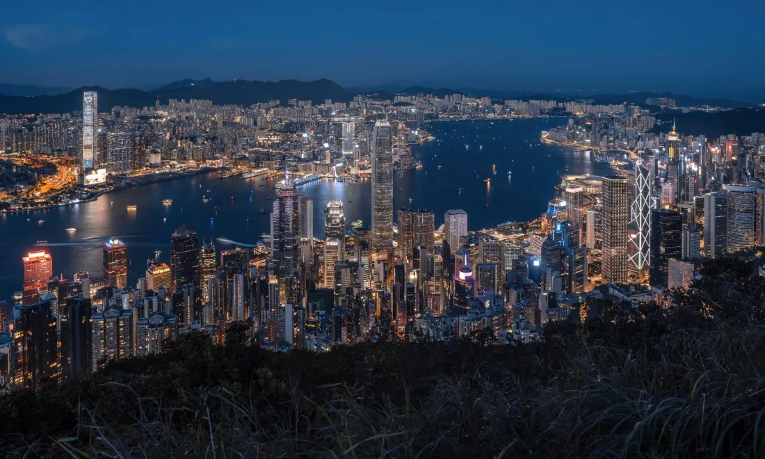 香港夜景手机壁纸｜城市背景图片 - 繁华都市夜景「哲风壁纸」