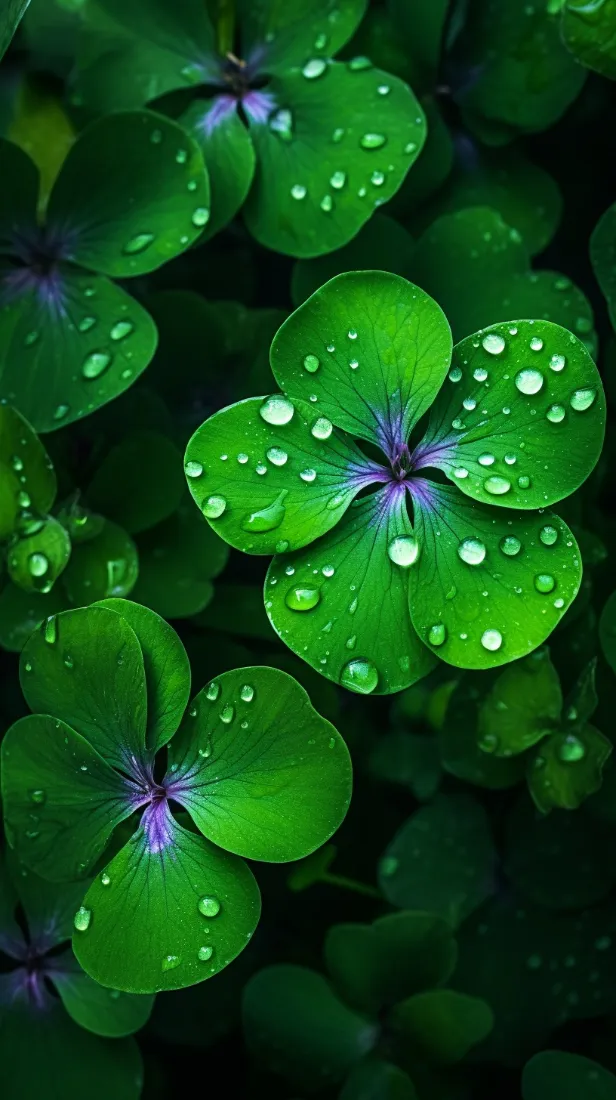 三叶草手机壁纸｜绿色背景图片 - 清新自然「哲风壁纸」