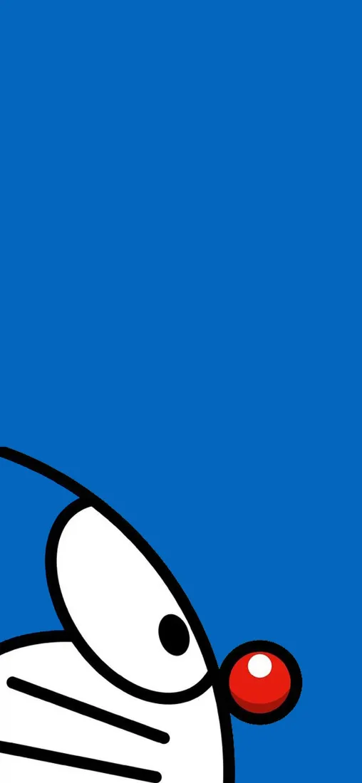 哆啦A梦手机壁纸｜蓝色背景图片 - 可爱机器猫「哲风壁纸」