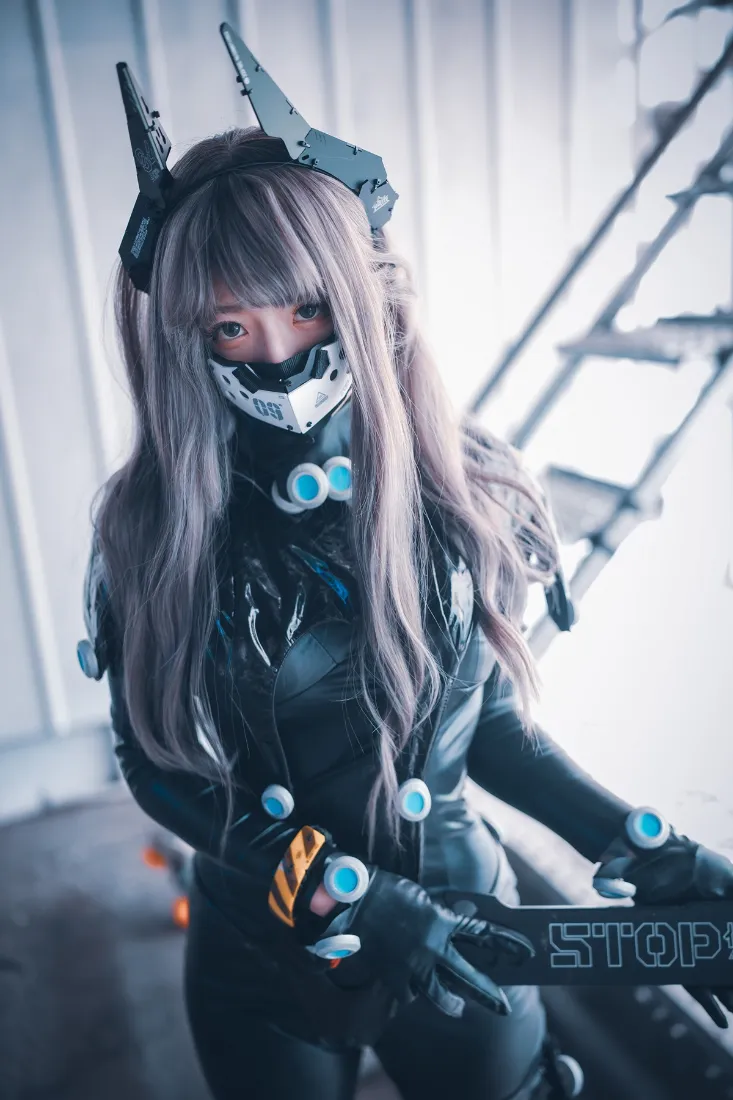科幻美女手机壁纸｜赛博朋克背景图片 - 穿越「哲风壁纸」