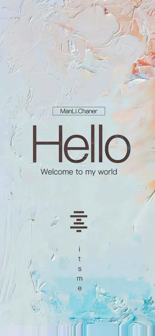 Hello手机壁纸｜水彩背景图片 - 艺术设计手机壁纸「哲风壁纸」