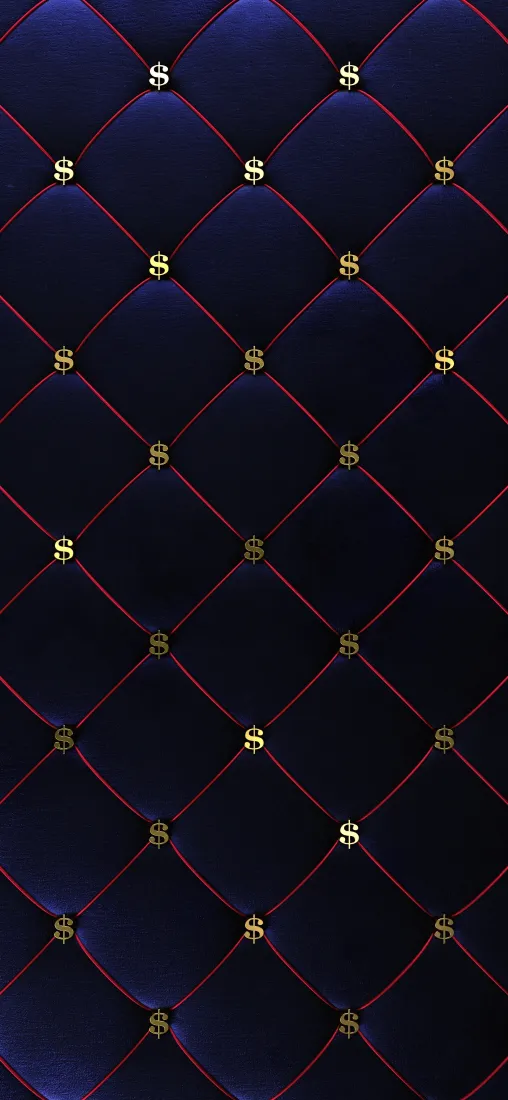 菱形格铆钉皮革手机壁纸｜深蓝色装饰背景图片 - 质感「哲风壁纸」