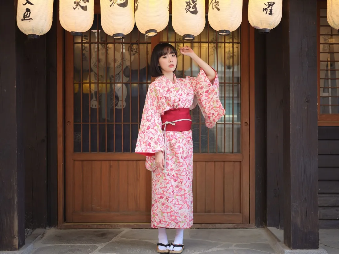 2k和服美女壁纸｜日式灯笼背景 - 传统写真「哲风壁纸」