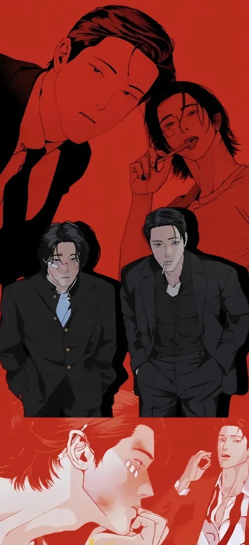 安和平主仁哲手机壁纸｜和平之上背景图片 - 红色动漫人物「哲风壁纸」