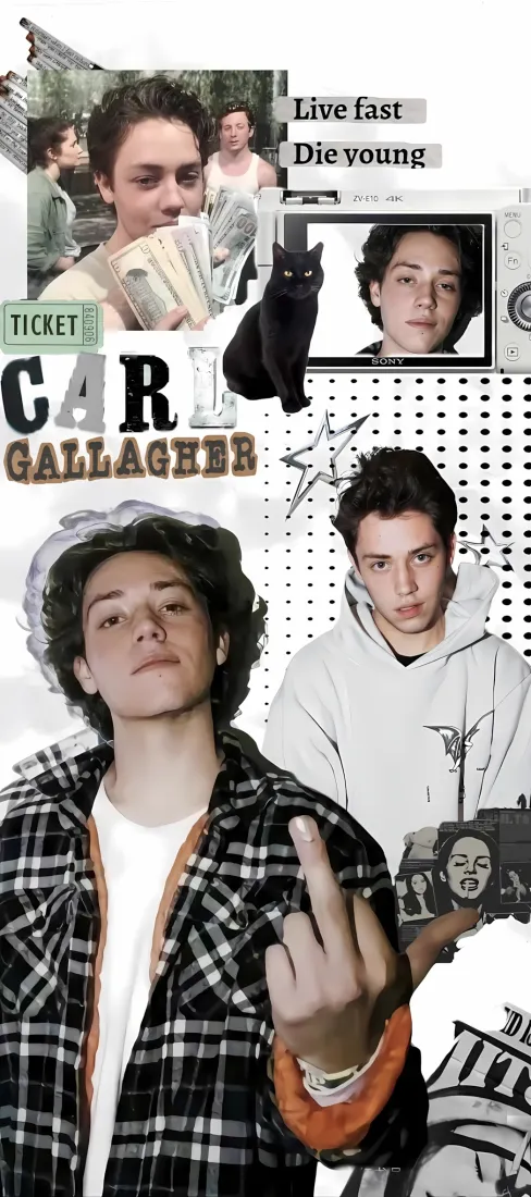 伊恩·加拉格手机壁纸｜自制艺术背景图片 - 无耻之徒「哲风壁纸」