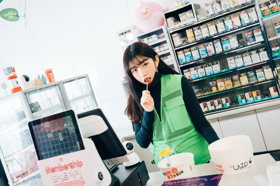 2k女生壁纸｜超市背景图 - 吃糖收银台「哲风壁纸」