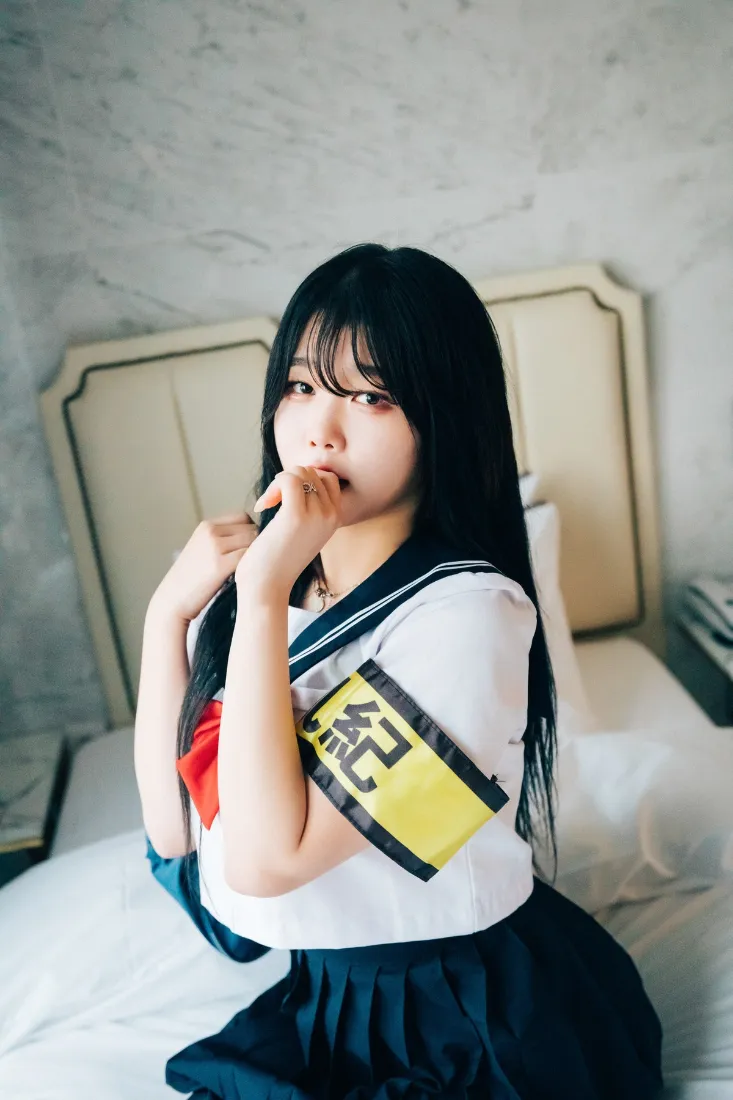 JK制服美女手机壁纸｜居家卧室背景 - 日系青春写真「哲风壁纸」