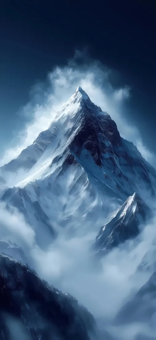 雪山手机壁纸｜雪山背景图片 - 山峰云雾雪景「哲风壁纸」