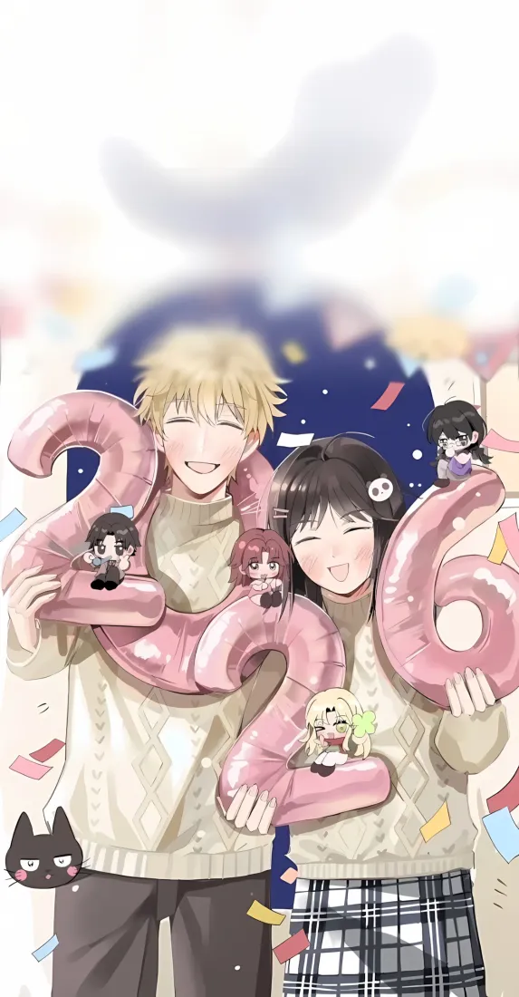 跃动青春手机壁纸｜2026背景图片 - 动漫情侣「哲风壁纸」