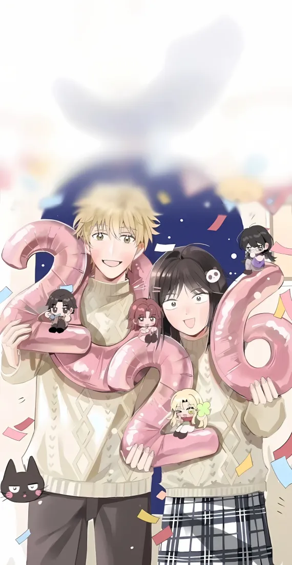 跃动青春角色手机壁纸｜星空背景图 - 2026气球「哲风壁纸」