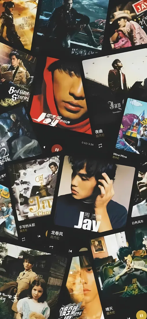 周杰伦手机壁纸｜专辑封面背景图 - 唱片「哲风壁纸」