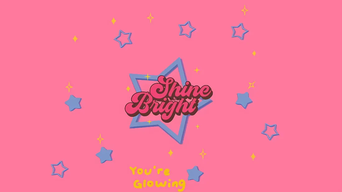 2kShine Bright壁纸｜粉色背景图片 - 卡通星星「哲风壁纸」