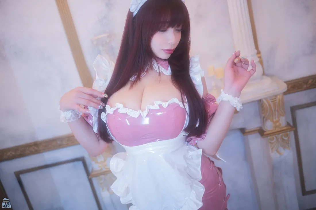 女仆装手机壁纸｜粉色背景图 - 欧式居家室内「哲风壁纸」