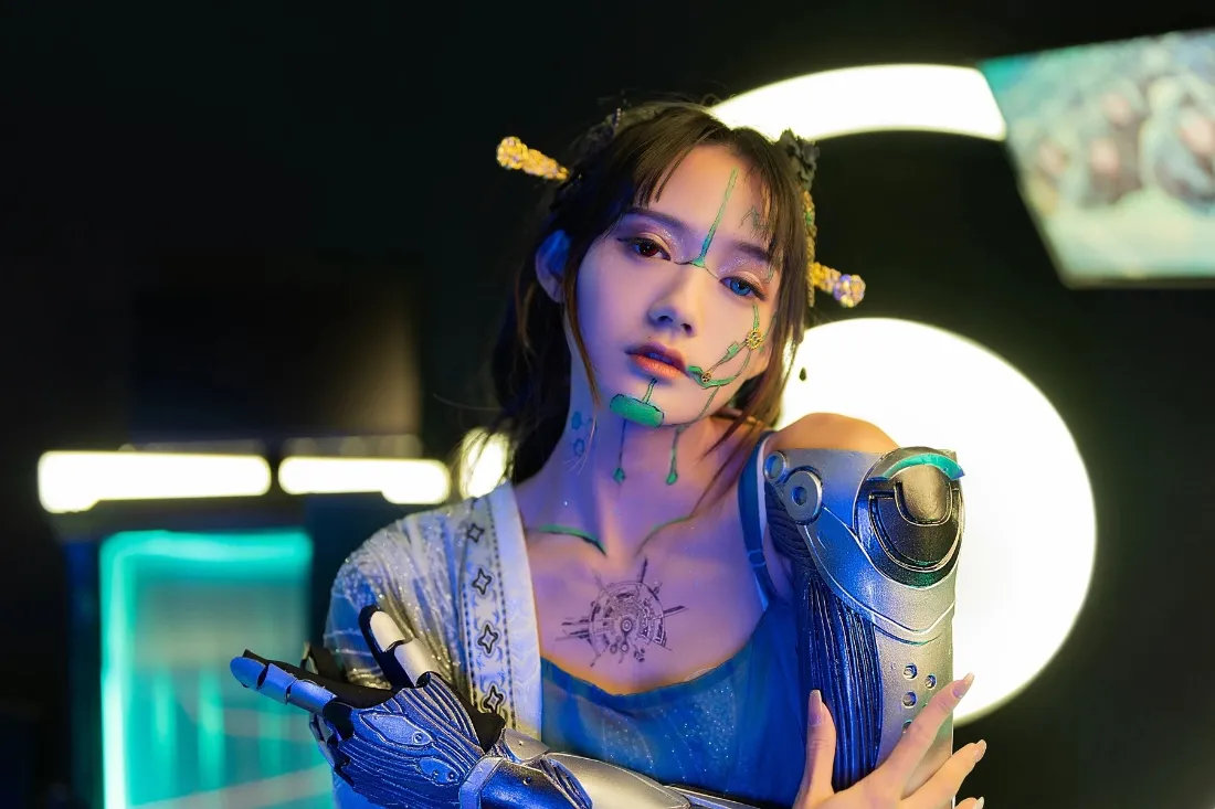 赛博朋克手机壁纸｜未来科技背景图片 - 机械义肢「哲风壁纸」