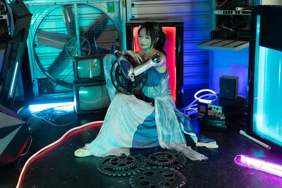 赛博朋克手机壁纸｜未来机器背景图片 - 科幻场景「哲风壁纸」