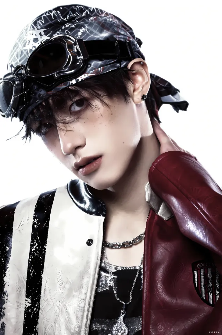 朱志鑫机车服手机壁纸｜潮流背景图片 - 帅气造型「哲风壁纸」