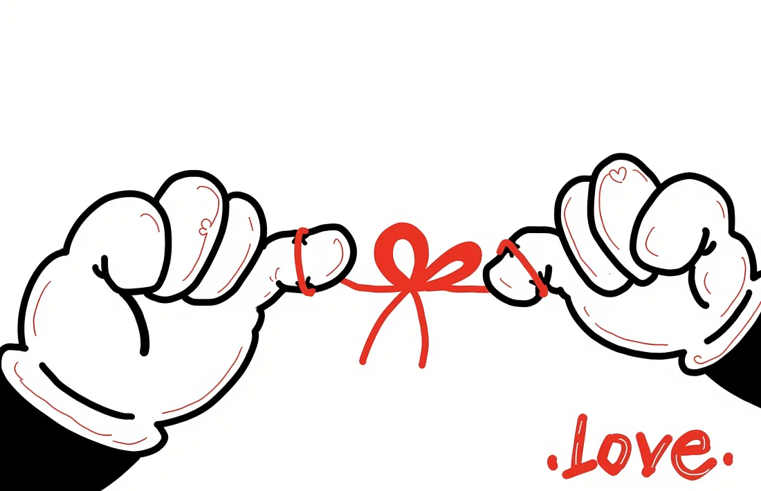 3k米妮米奇壁纸｜卡通手套背景图片 - 红色蝴蝶结「哲风壁纸」