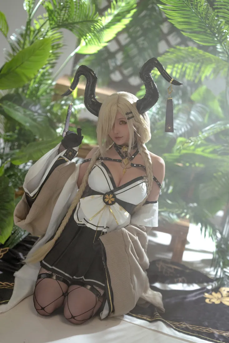 原神妮露cos手机壁纸｜绿植背景 - 角色扮演「哲风壁纸」