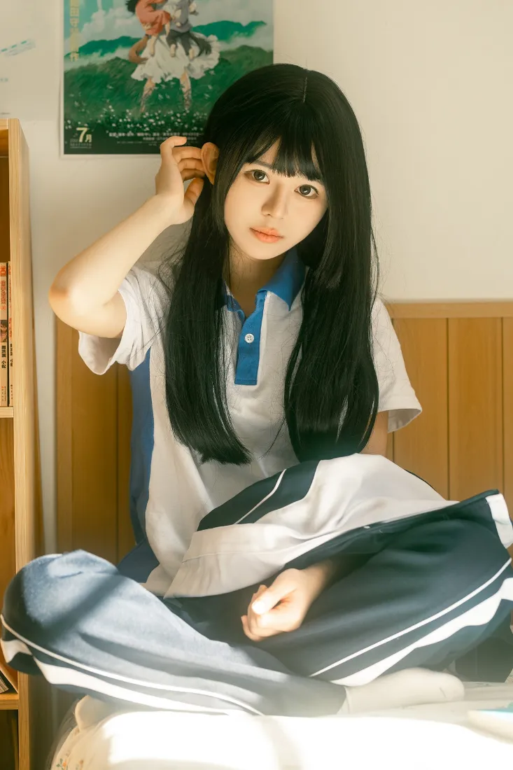 校服少女手机壁纸｜居家背景图片 - 学生卧室「哲风壁纸」