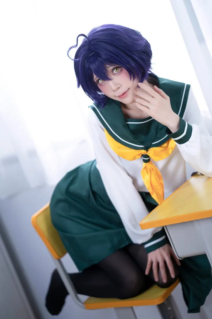cosplay手机壁纸｜教室背景图片 - 水手服少女「哲风壁纸」