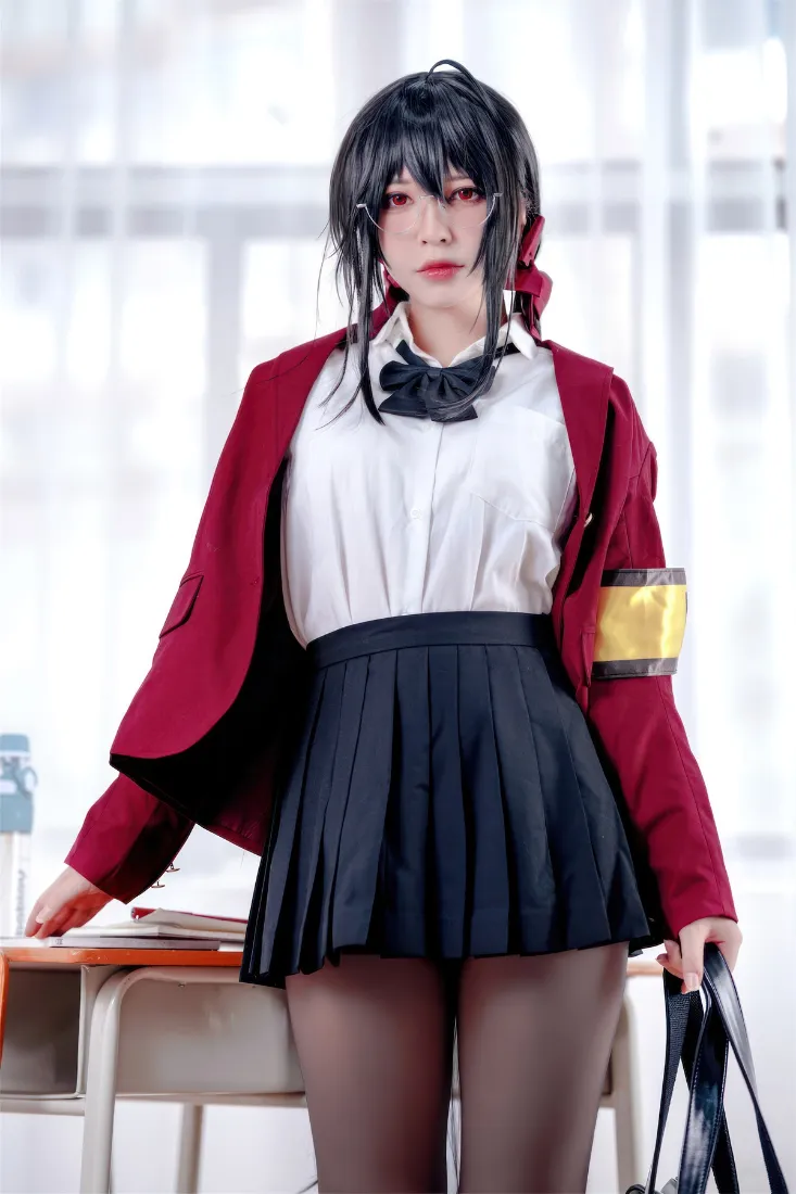 校服cosplay手机壁纸｜办公室背景图片 - 黑丝制服「哲风壁纸」