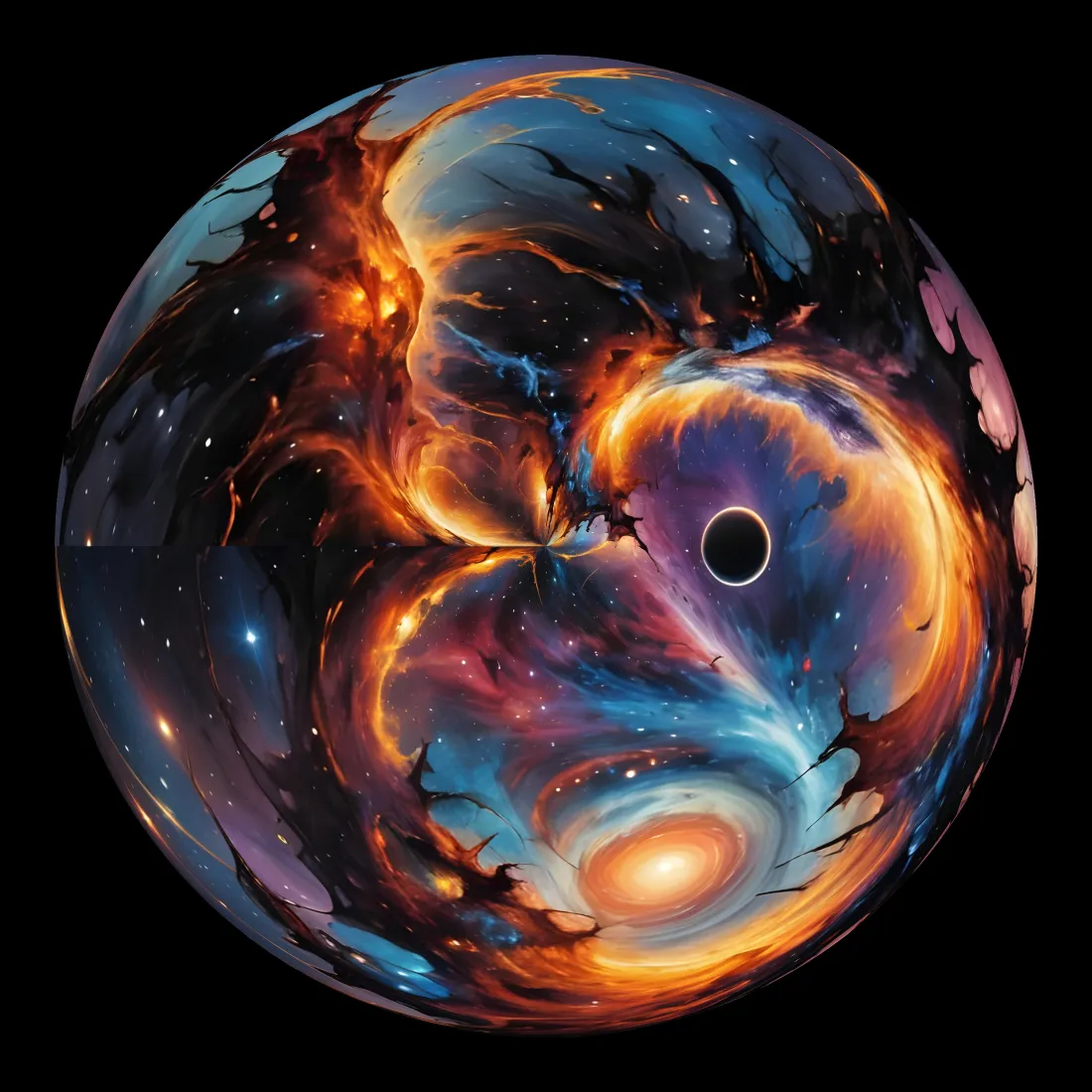 星云黑洞手机壁纸｜科幻背景图片 - 宇宙天体奇观「哲风壁纸」