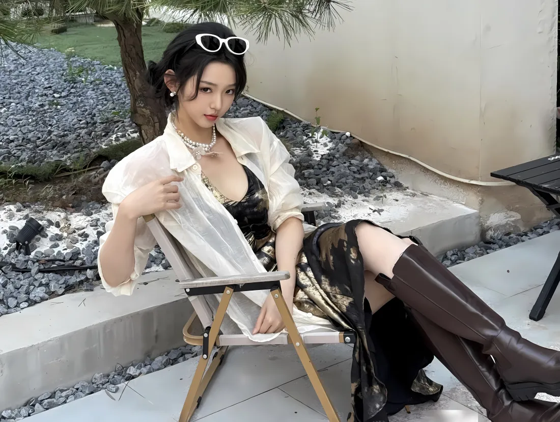 3k李柯以壁纸｜室外背景图片 - 旗袍穿搭「哲风壁纸」