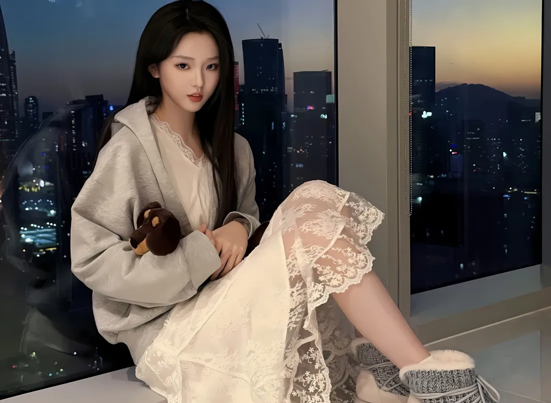 3k李柯以壁纸｜城市夜晚背景图片 - 腊肠狗玩偶「哲风壁纸」