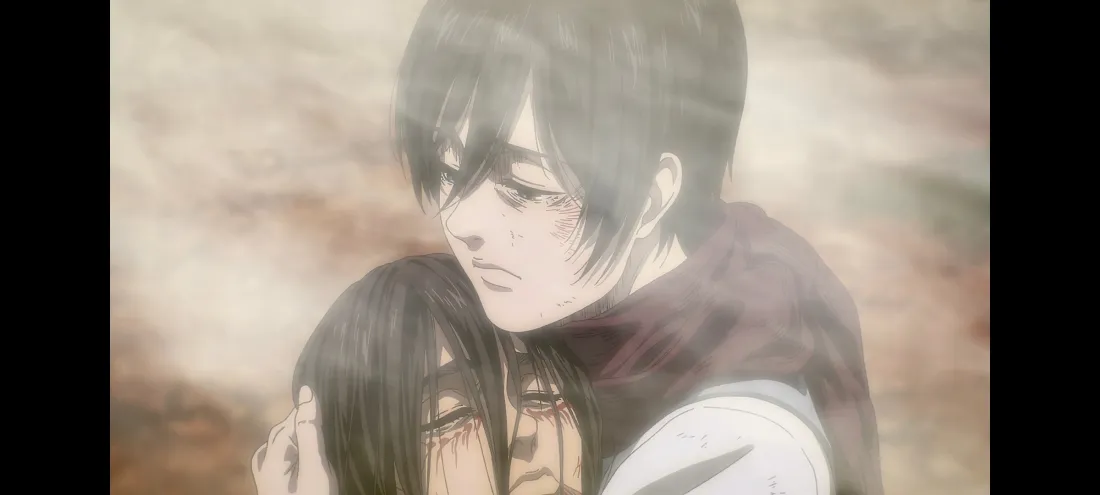 2k动漫人物壁纸｜灰调背景 - 拥抱悲伤「哲风壁纸」