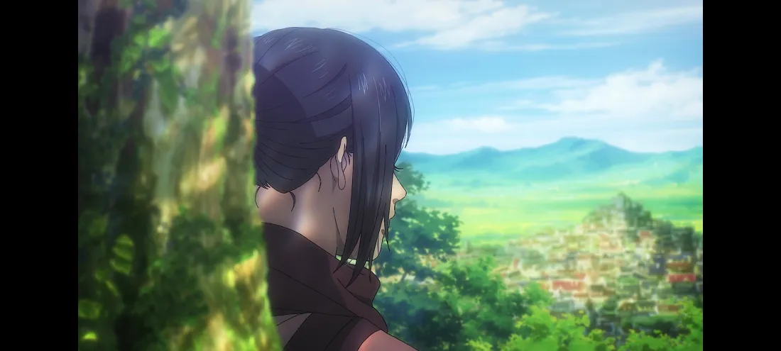 2k动漫人物壁纸｜自然风景背景图片 - 远山村庄绿树「哲风壁纸」