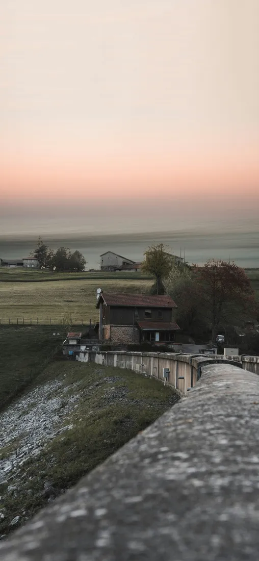 黄昏自然风景手机壁纸｜乡村田野背景图片 - 宁静暮色「哲风壁纸」