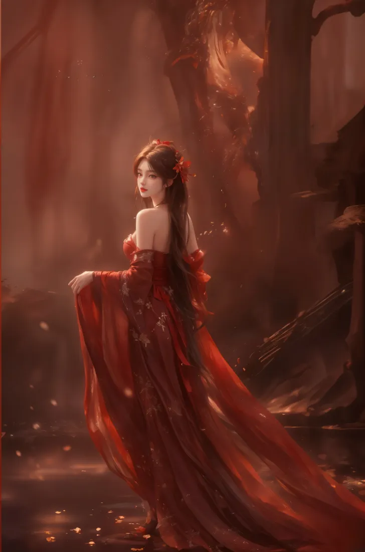 火灵儿手机壁纸｜古风树林背景图片 - 完美世界「哲风壁纸」