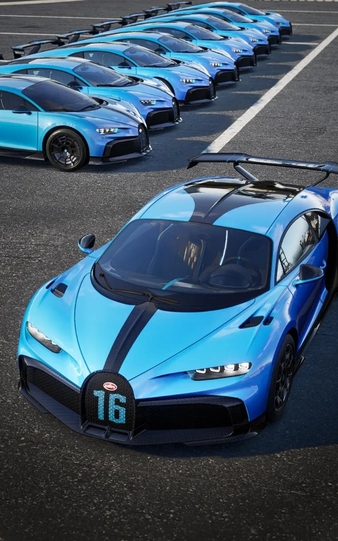 布加迪跑车手机壁纸｜赛道背景图片 - 极品飞车·集结「哲风壁纸」