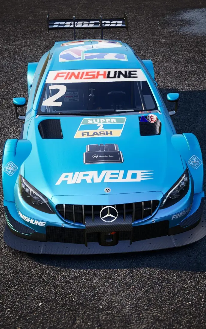 极品飞车·集结手机壁纸｜奔驰赛车背景图片 - 蓝色赛车「哲风壁纸」