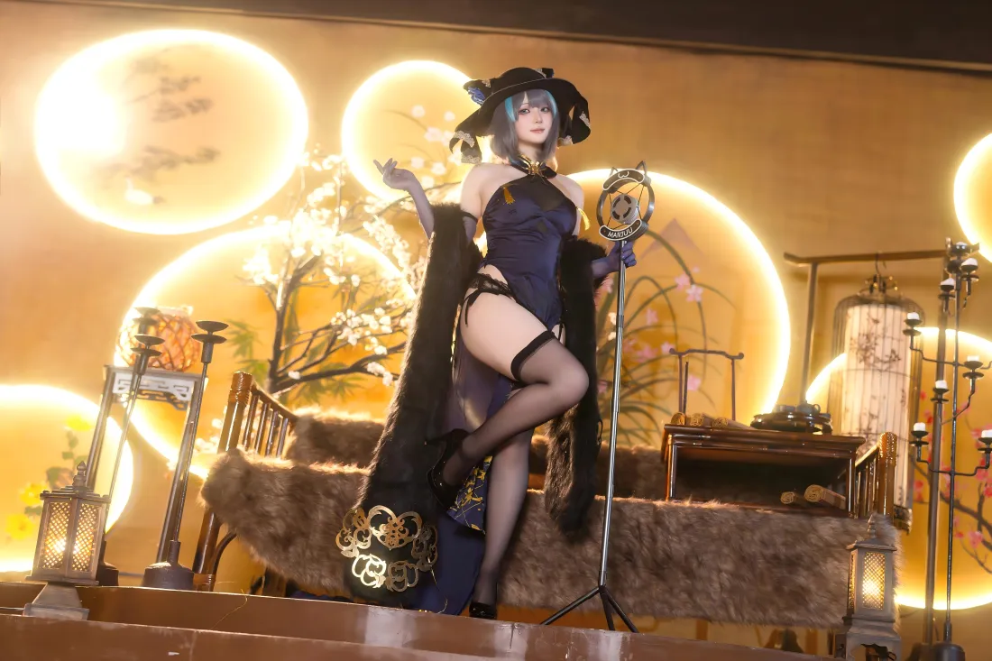 8k二次元角色壁纸｜古风场景图片 - 黑丝长腿「哲风壁纸」