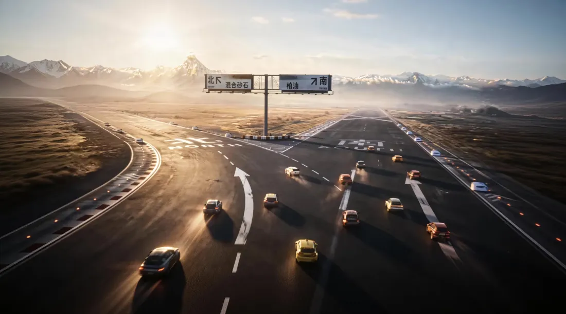 5k飞驰人生3壁纸｜分叉路口背景图片 - 公路汽车「哲风壁纸」