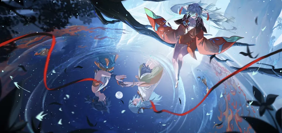 5k少司缘壁纸｜王者荣耀背景图 - 古风飘带蝴蝶「哲风壁纸」