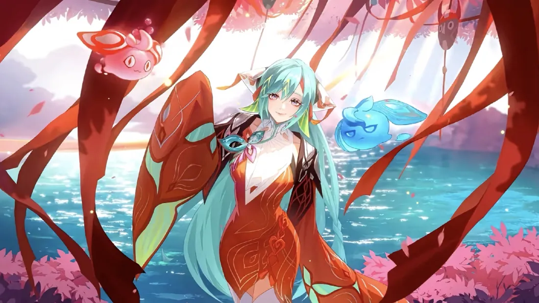 4k少司缘壁纸｜游戏背景图片 - 王者荣耀灵鱼樱花「哲风壁纸」