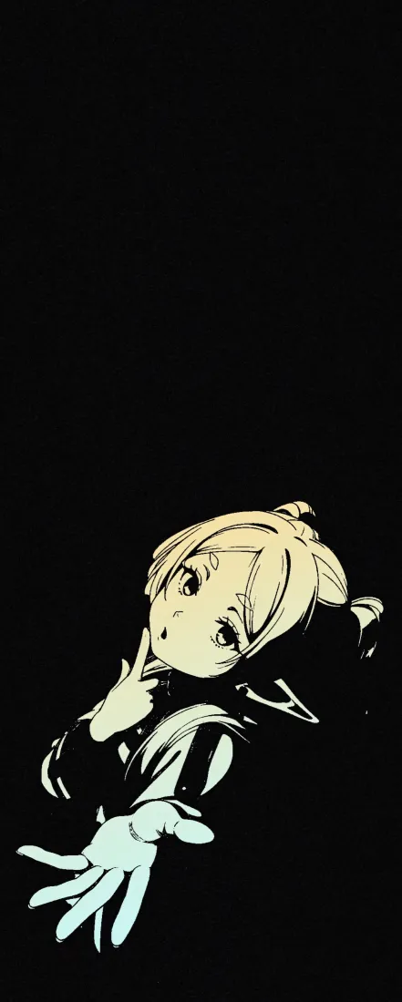 葬送的芙莉莲手机壁纸｜黑色背景 - 芙莉莲「哲风壁纸」