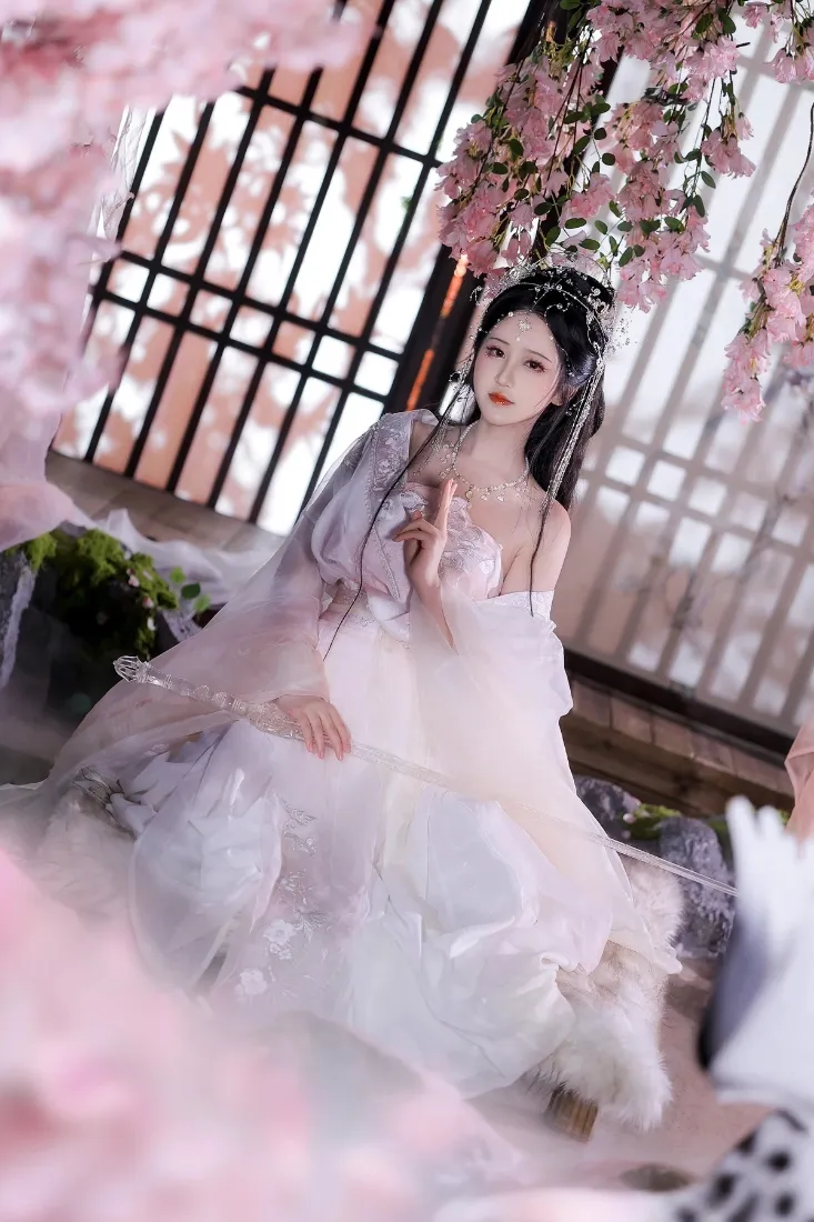 古风女子手机壁纸｜梅花背景图片 - 汉服古装「哲风壁纸」