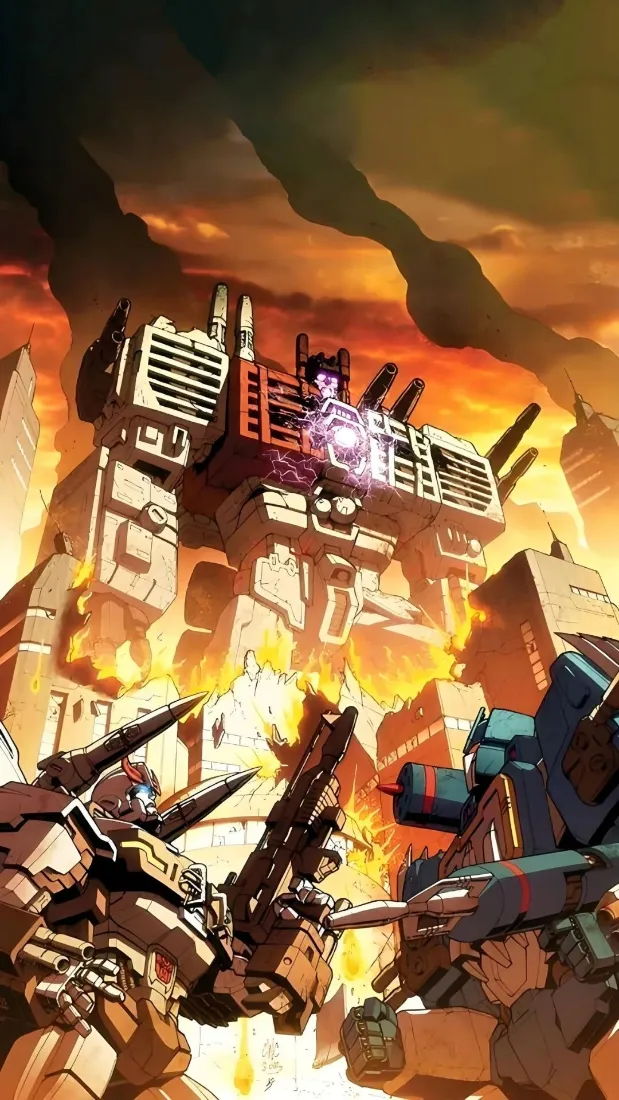 变形金刚手机壁纸｜科幻背景图片 - 机械战斗场景「哲风壁纸」