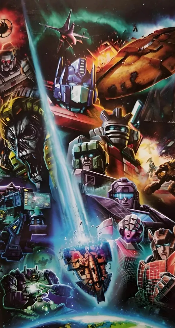 变形金刚G1手机壁纸｜科幻背景图片 - 赛博坦战斗「哲风壁纸」
