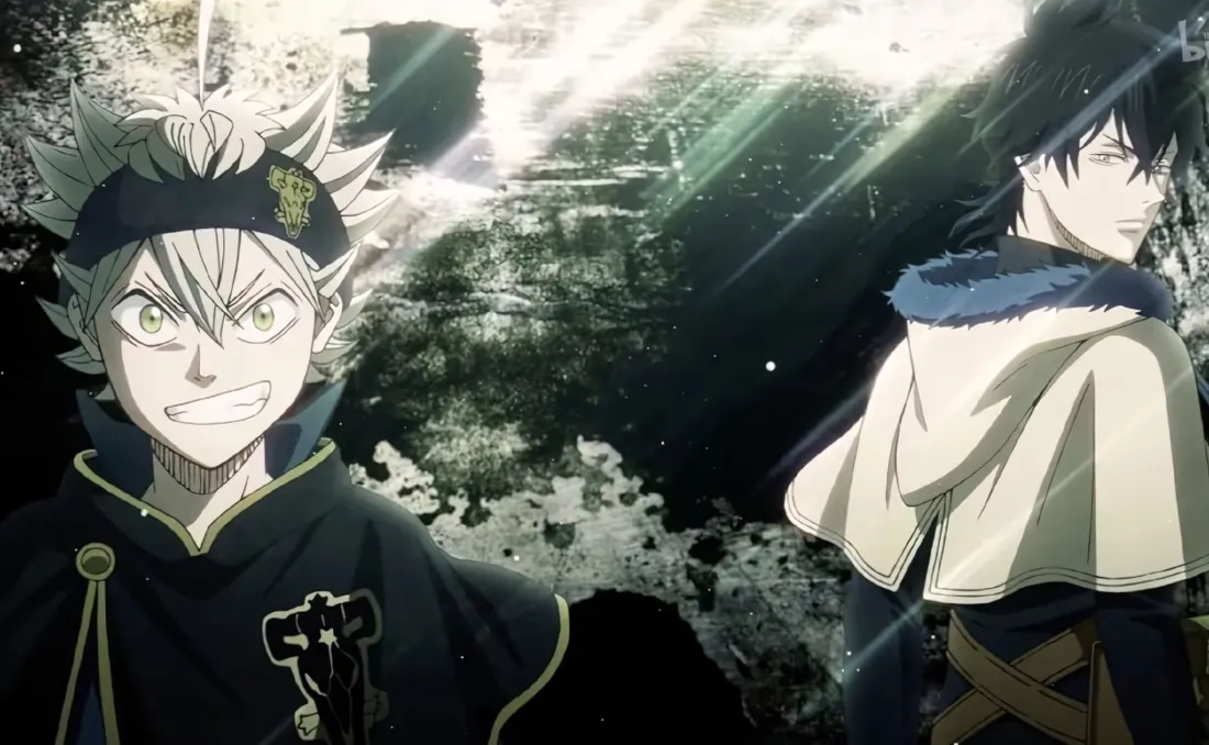 5k阿斯塔壁纸｜黑色五叶草背景图 - 尤诺魔法场景「哲风壁纸」