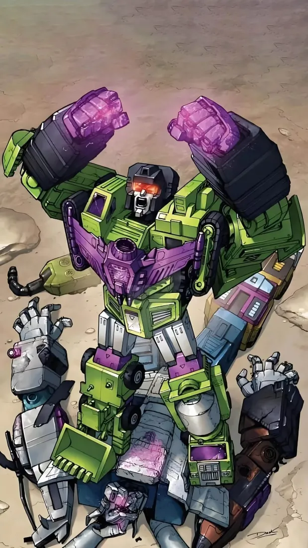 变形金刚G1手机壁纸｜大力神背景图 - 科幻机器人「哲风壁纸」