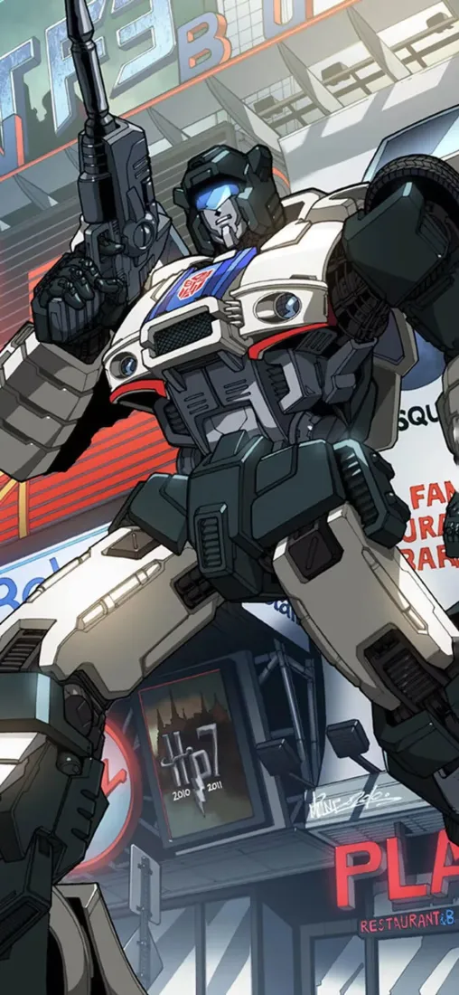 变形金刚爵士手机壁纸｜科幻背景图片 - 机械战士「哲风壁纸」