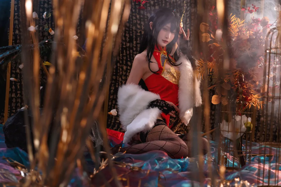 2k古风美人壁纸｜古风背景图片 - 红衣女子「哲风壁纸」