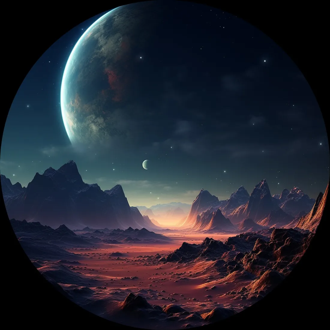 科幻行星手机壁纸｜荒漠背景图片 - 宇宙星空「哲风壁纸」