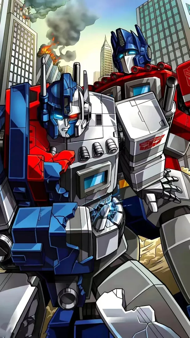 变形金刚G1手机壁纸｜机器人背景 - 科幻机械「哲风壁纸」